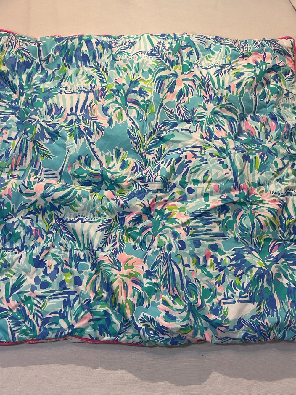 Lilly Pulitzer Tropical Pillow Shame 100% Cotton  22x22 in 66x66 cm - Picture 4 of 6